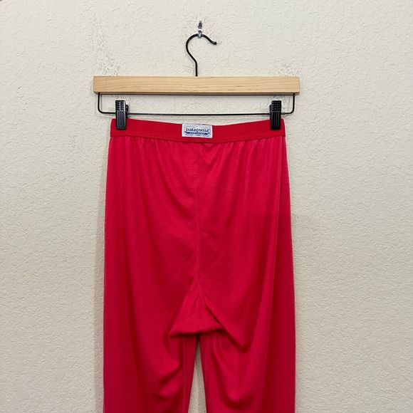 Vintage PATAGONIA Capilene Baselayer Pants in Pink USA MADE - Picture 2 of 11